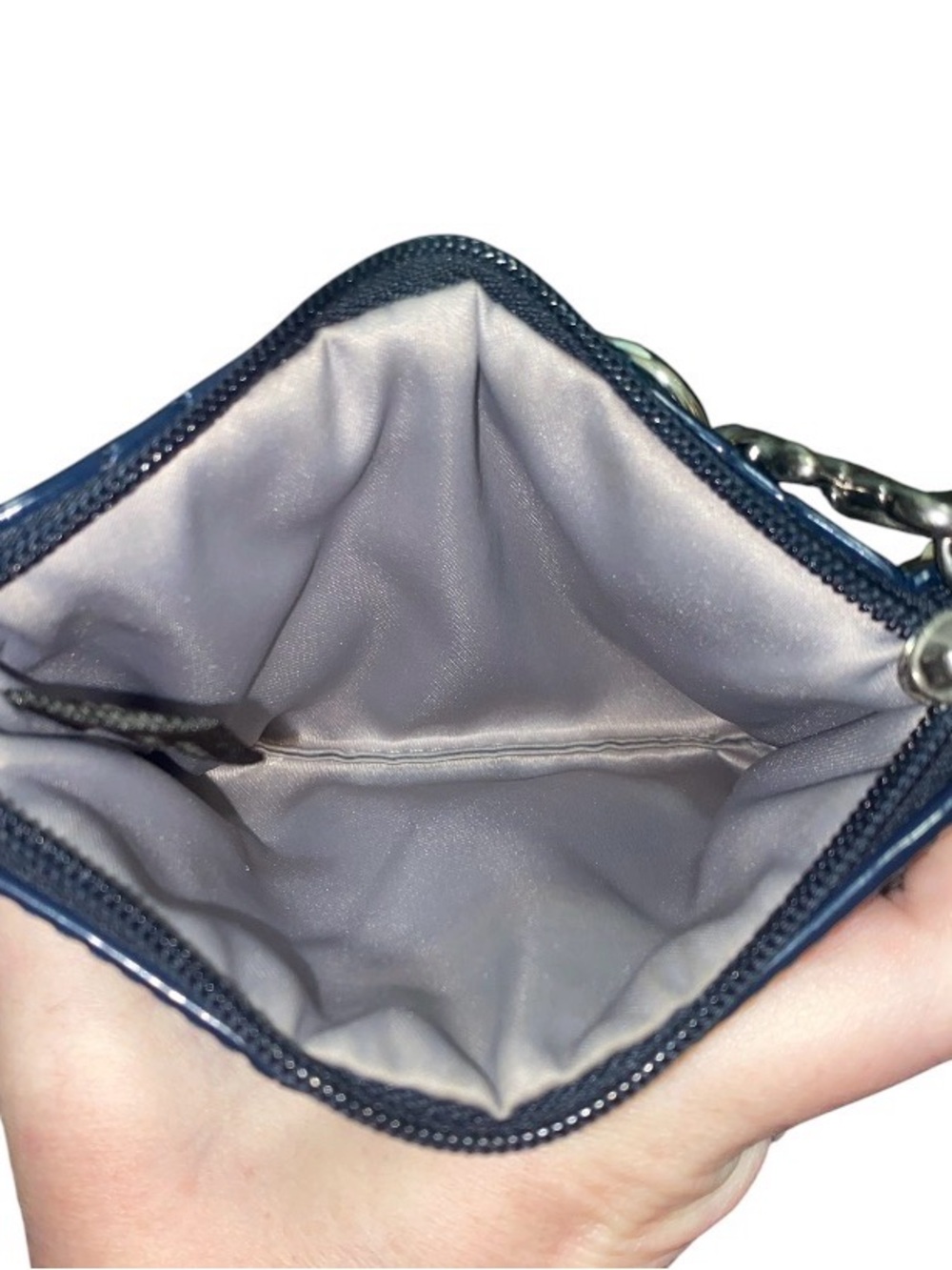 Coach Poppy Quilted Patent Leather Wristlet - Picture 7 of 8